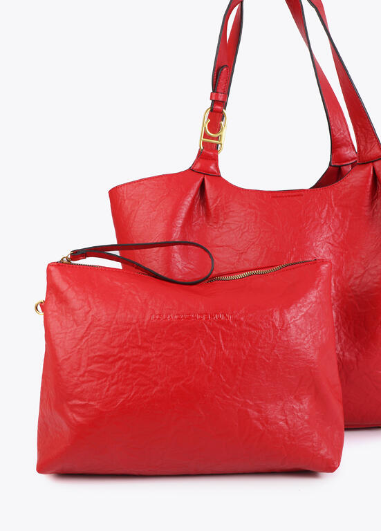 Shopper Rojo Pliegues Lola Casademunt - Imagen 8
