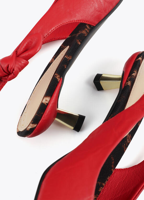 Zapato Tacón Destalonado con Detalle Lazo Lola Casademunt - Imagen 7