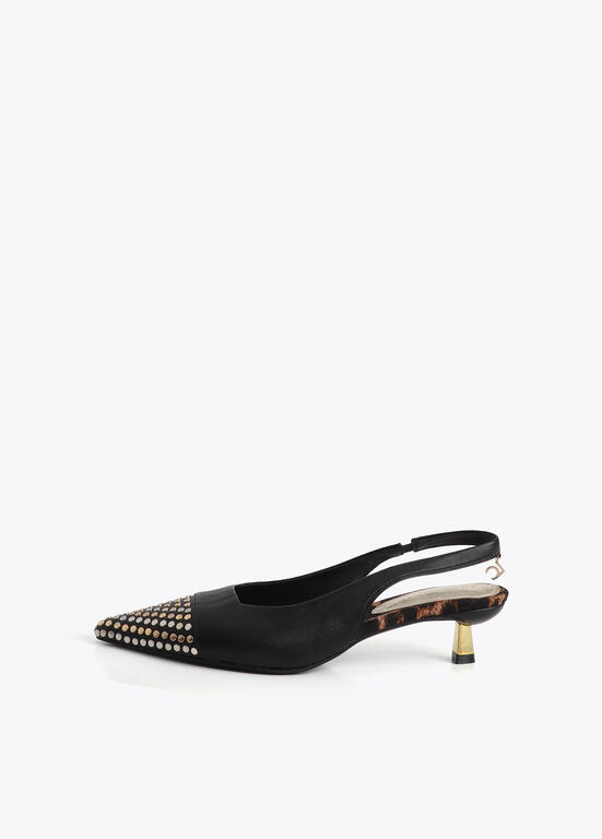 Zapato Tacón Destalonado con Tachas Lola Casademunt - Imagen 7