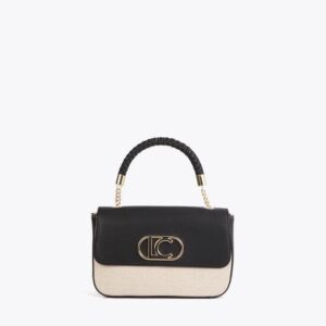 Bandolera con Solapa Efecto Piel Bicolor Lola Casademunt