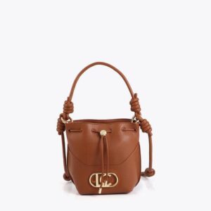 Bolso Marrón Asa Nudos Tipo judas Pieza Inferior Lola Casademunt