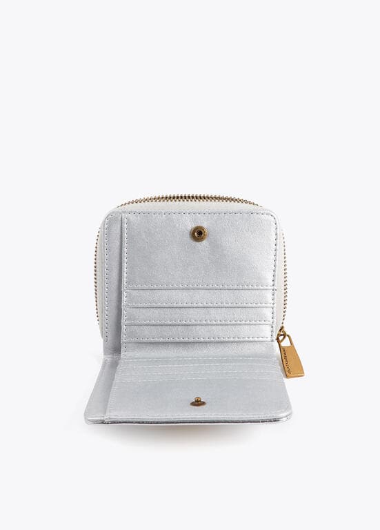 Monedero Metalizado Plata Lola Casademunt - Imagen 4