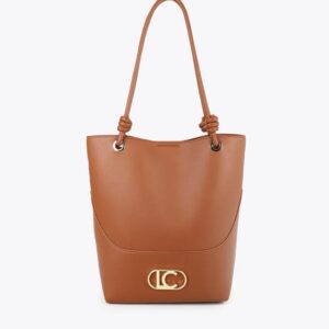 Shopper Marrón Asa Nudos Pieza Inferior Lola Casademunt