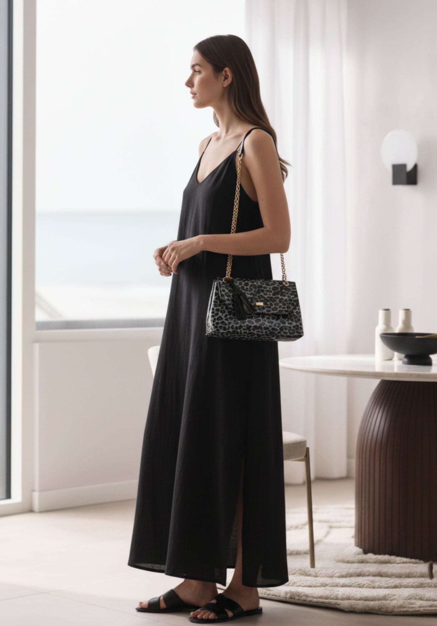 Bandolera charol leopardo Noco - Imagen 5