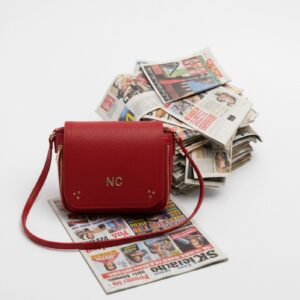 Bandolera piel vegana cremalleras Noco