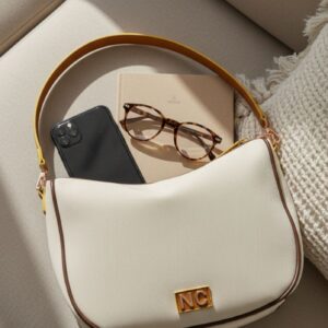 Bolso Bandolera Hobo lona Natural Noco