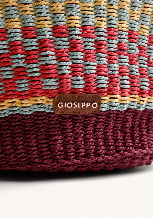 Bolso Capazo Estampado Pangani Burdeos - Imagen 3