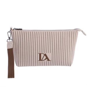 Bolso de Mano Beige Marrón Don Algodón