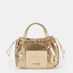 Bolso de Mano Pepe Moll Dorado 261290