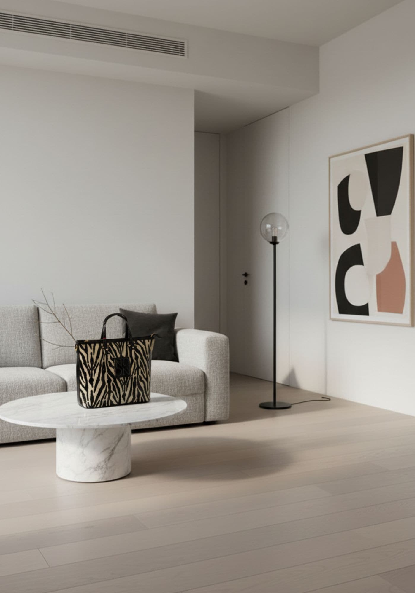 Bolso shopper cebra Noco - Imagen 2