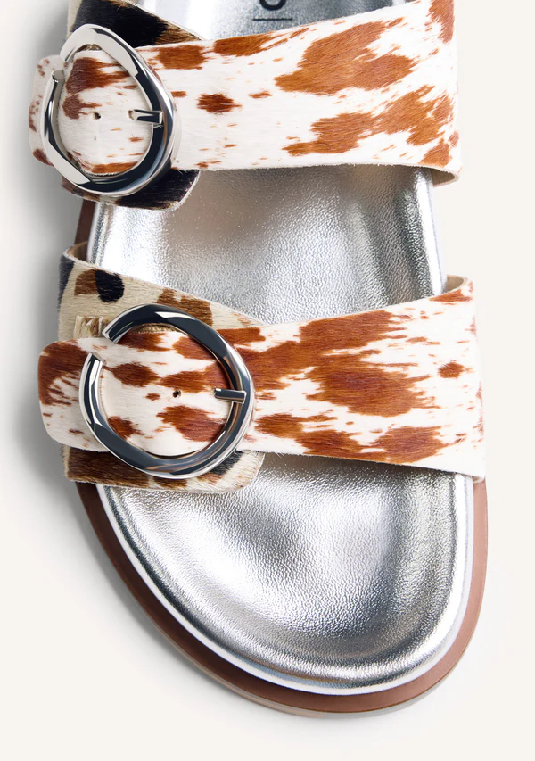 Sandalia Bio Piel Estampado Animal Carney Gioseppo - Imagen 3