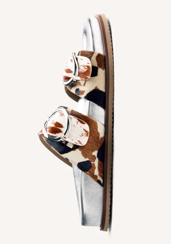 Sandalia Bio Piel Estampado Animal Carney Gioseppo - Imagen 5