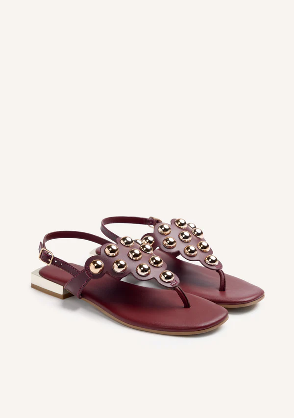 Sandalia Piel Tachas Kaduna Gioseppo - Imagen 2