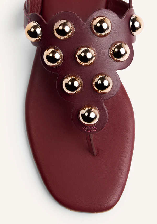 Sandalia Piel Tachas Kaduna Gioseppo - Imagen 3