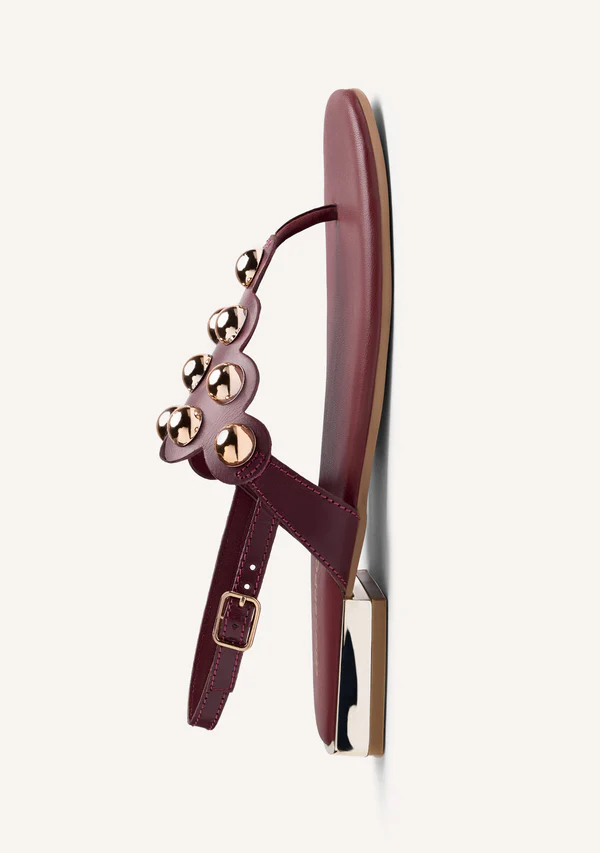 Sandalia Piel Tachas Kaduna Gioseppo - Imagen 4