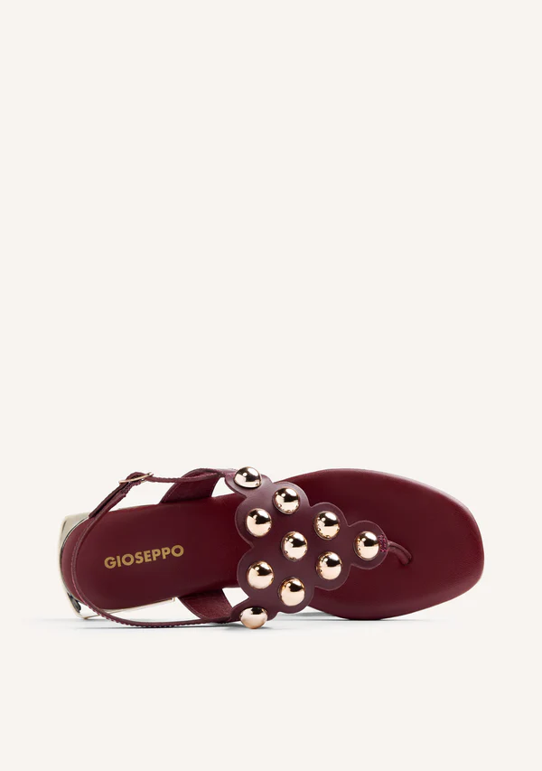 Sandalia Piel Tachas Kaduna Gioseppo