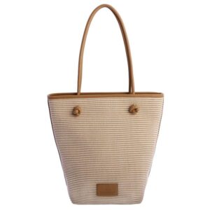 Shopper Beige Rafia Don Algodón 0SV7813004