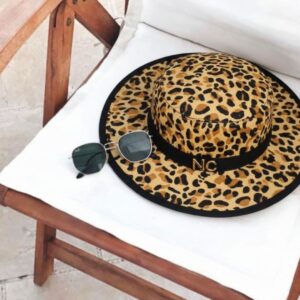 Sombrero Rafia Leopardo Noco
