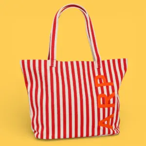 Tote Playa Rayas Rojo de Agatha Ruiz de la Prada