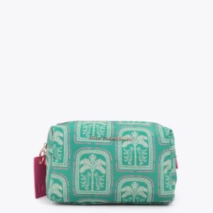 Neceser de Nylon Estampado Multicolor Verde Lola Casademunt