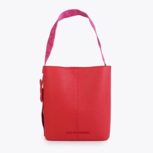 Shopper Asa Nylon Contraste Rojo Lola Casademunt