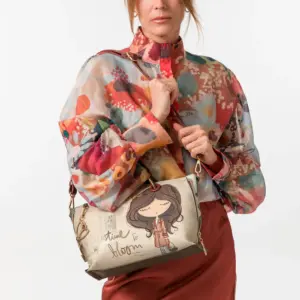 Bolso de Asa Corta y Bandolera Tulip Anekke