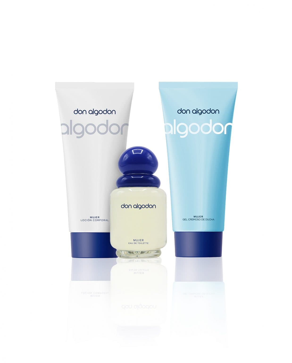 Set Tripack Colonia 100ml + Gel Ducha+ Loción Don Algodón - Imagen 2