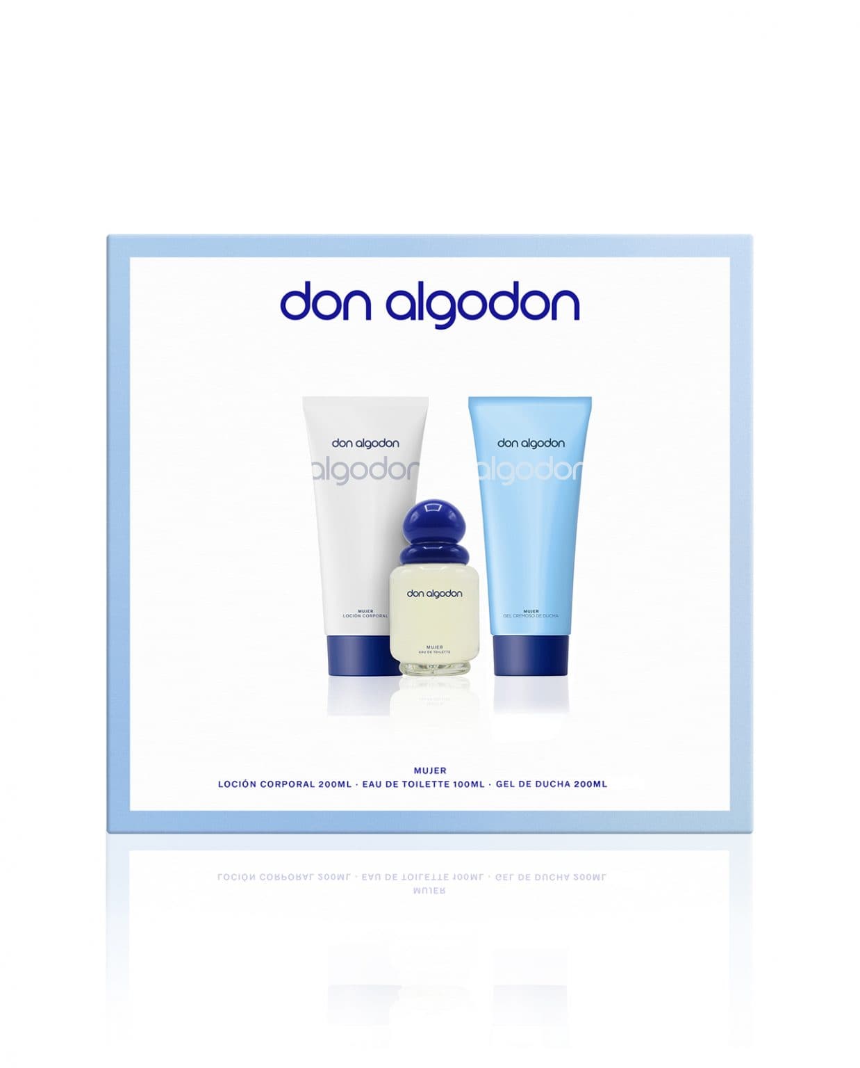 Set Tripack Colonia 100ml + Gel Ducha+ Loción Don Algodón - Imagen 3