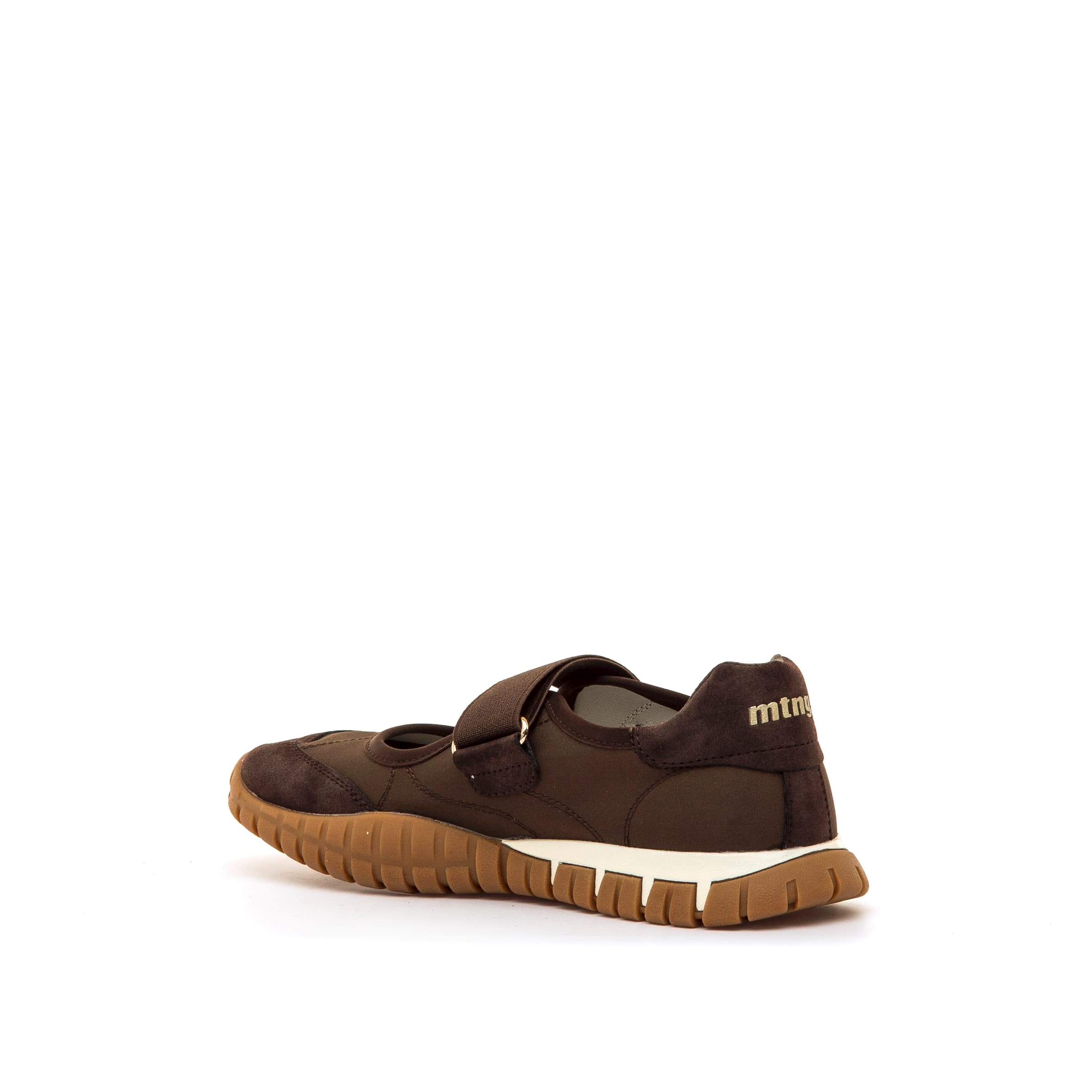 Zapatilla Velcro Margot Marrón Mustang - Imagen 4