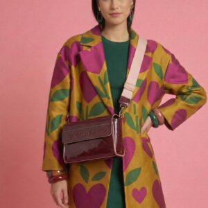 Bandolera Granate Charol con Tapa Agatha Ruiz de la Prada