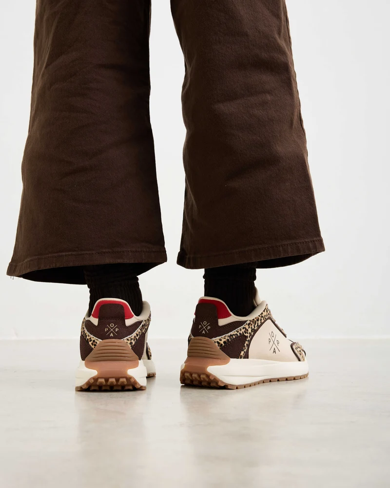 Deportiva Leopardo Beige Blake Popa - Imagen 4