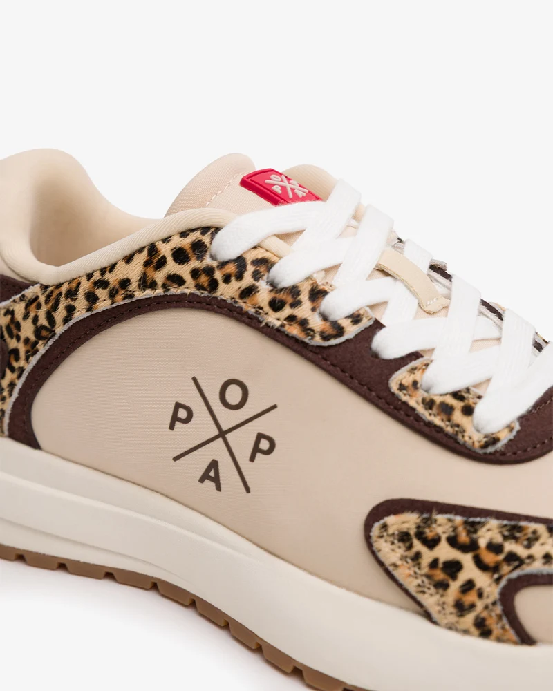 Deportiva Leopardo Beige Blake Popa - Imagen 7