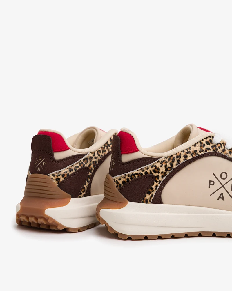 Deportiva Leopardo Beige Blake Popa - Imagen 8