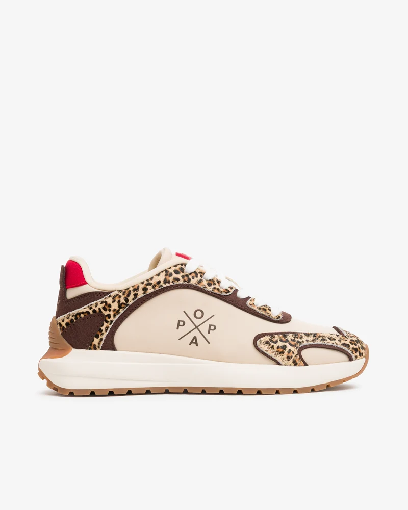 Deportiva Leopardo Beige Blake Popa