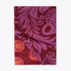 Fular Naranja-Rosa Medallón Tigre Lola Casademunt