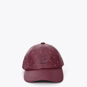 Gorra Pespunteada con Mini Tachas Vino Lola Casademunt