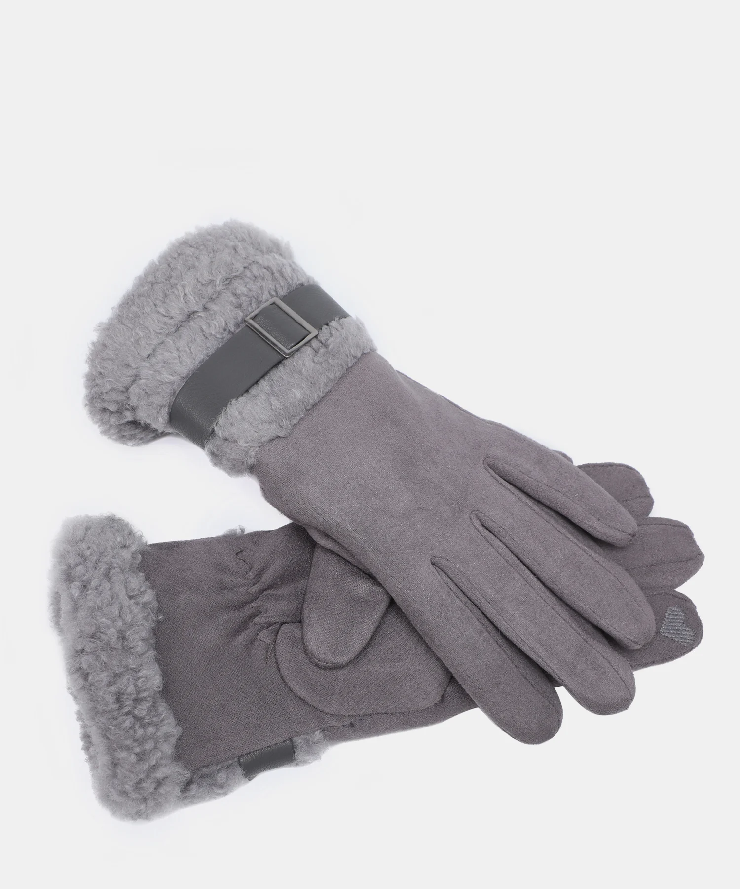 Guantes Ante Gris Pepe Moll - Imagen 3