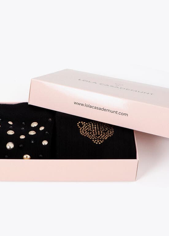 Pack Regalo Calcetines con Perlas y Cristales Lola Casademunt - Imagen 6