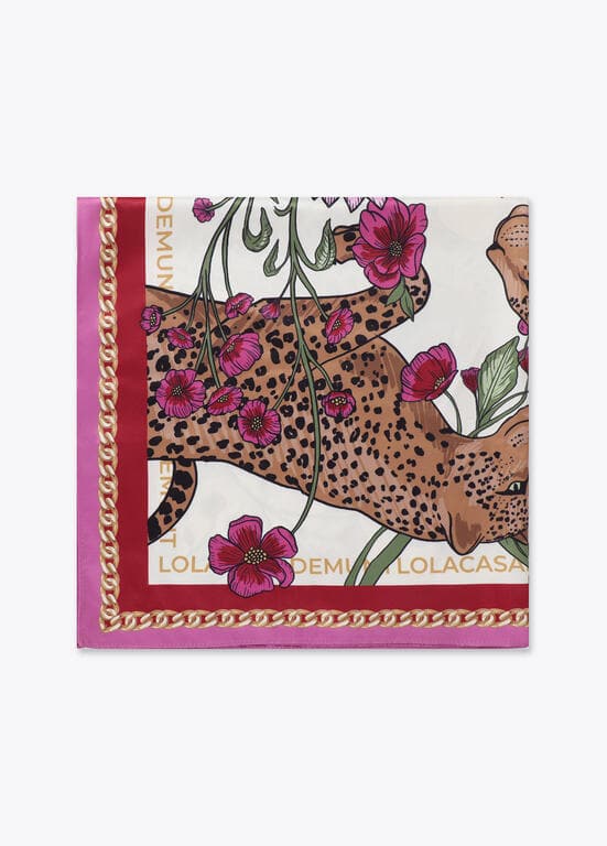 Pañuelo Tigres y Flores Lola Casademunt - Imagen 3