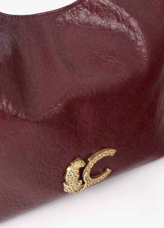 Shopper Burdeos con Asa Trenzada Lola Casademunt - Imagen 8