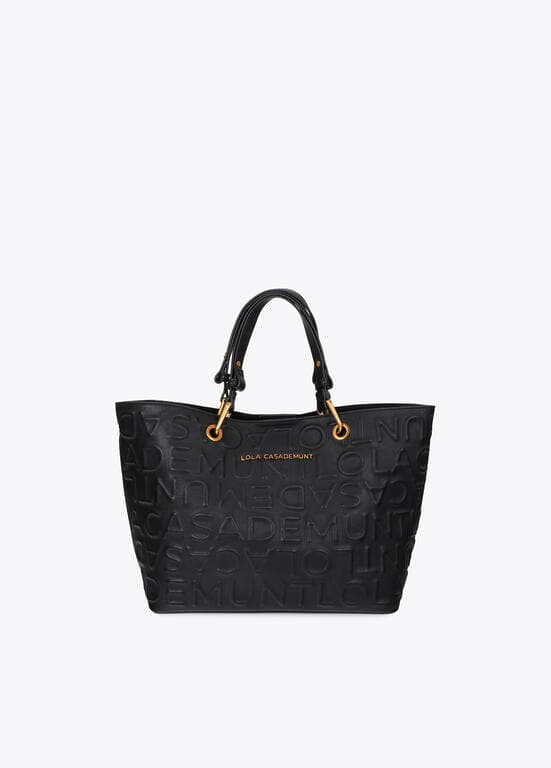 Shopper Negro Monograma Lola Casademunt