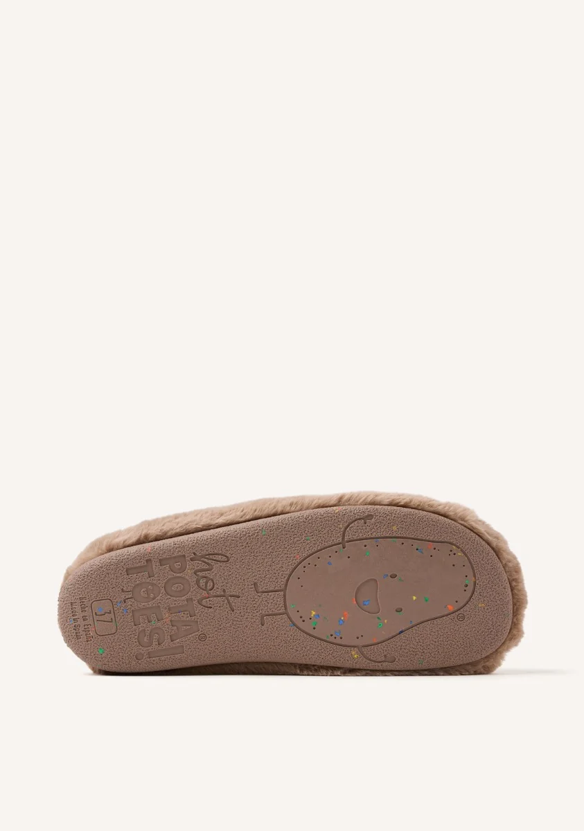 Zapatillas de Casa Tipo Mocasines Bamara Harrieta Taupe - Imagen 4